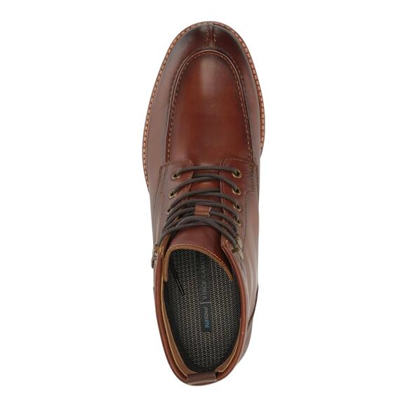 Vince Camuto Men\'s Kameil Leather Waterproof Lace Up Boots Brown Size 10